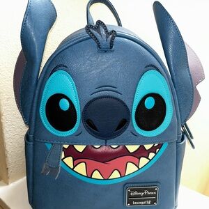 Disney Loungefly Stitch  Backpack - Blue and Black. New with tags.